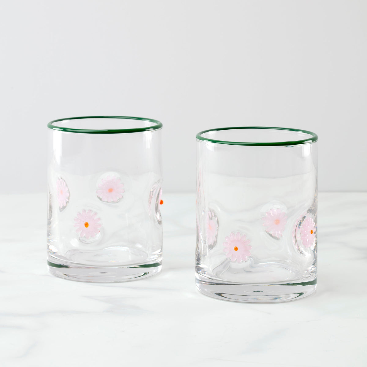 24 Seven Flower Tumbler - Set of 2